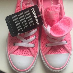 Girls Converse mesh sneakers